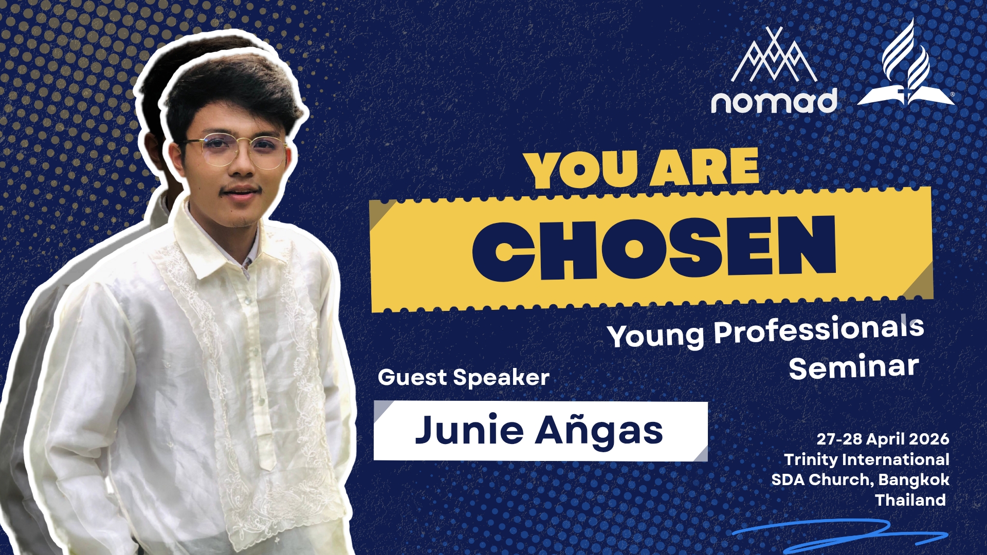 Unlocking Your Purpose in Bangkok: Announcing Junie A. Añgas for the 'You Are Chosen' Young Professionals Seminar!